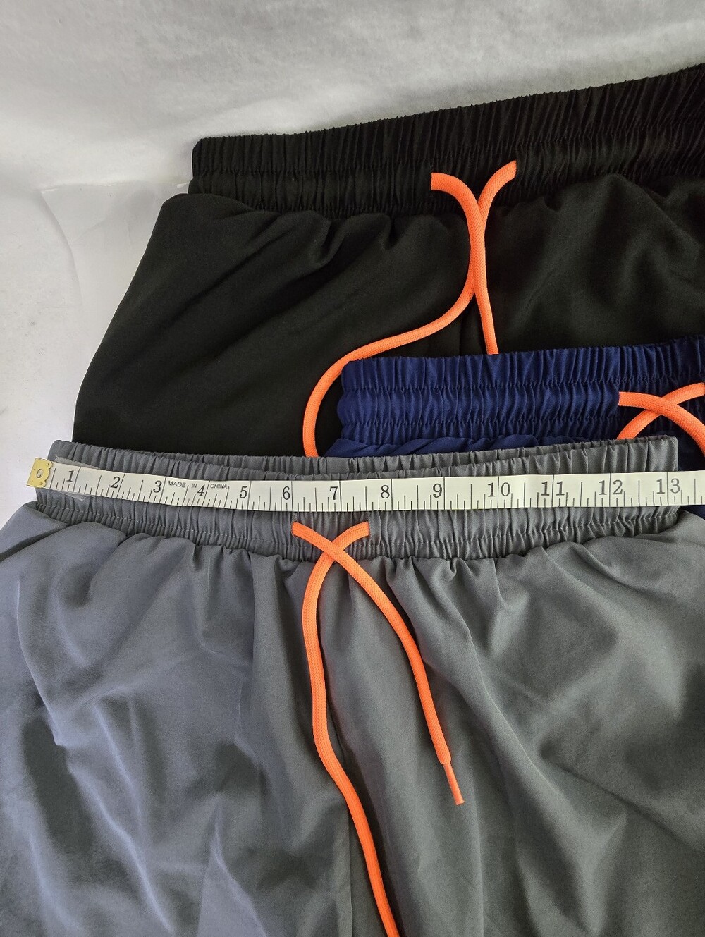 Lot of 3 YOAKUKA Women’s 2-in-1 Running Shorts Medium Black Gray Navy Athletic - Picture 5 of 8